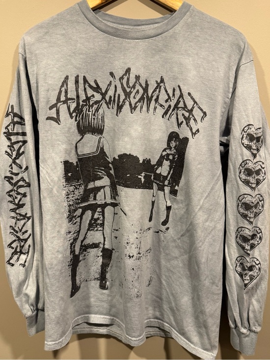 The Concert Tee Other - Alexis On Fire Rock band Light blue Graphic Long sleeve shirt w/ Anime Print